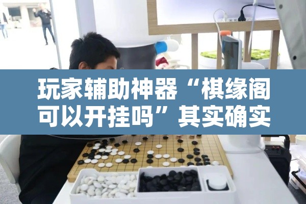 玩家辅助神器“棋缘阁可以开挂吗”其实确实有挂