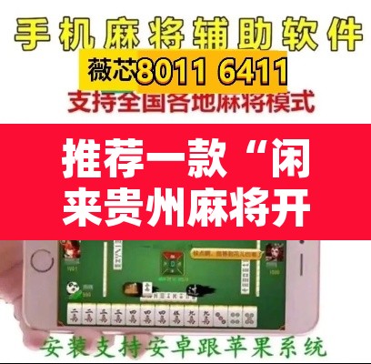 推荐一款“闲来贵州麻将开挂神器”其实确实有挂