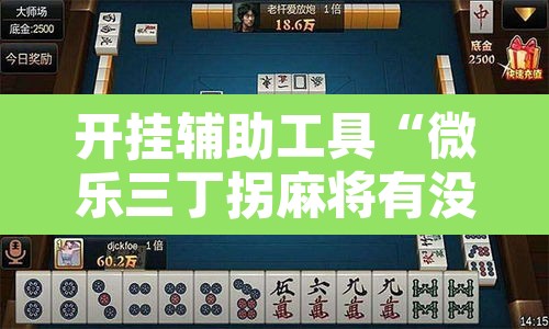 开挂辅助工具“微乐三丁拐麻将有没有挂”其实确实有挂