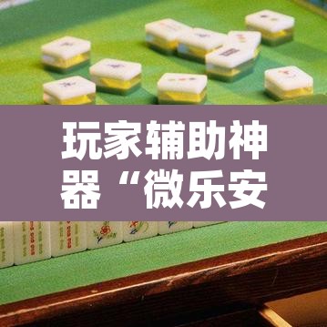 玩家辅助神器“微乐安徽麻将怎样免费开挂”开挂辅助脚本+详细开挂安装教程
