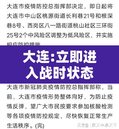 大连:立即进入战时状态—（大连立即进入战时状）