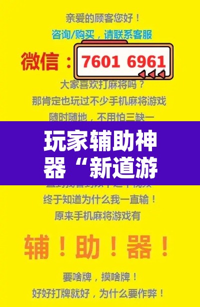 玩家辅助神器“新道游互娱开挂辅助软件”开挂辅助脚本+详细开挂安装教程