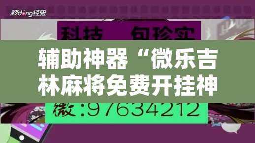 辅助神器“微乐吉林麻将免费开挂神器”开挂辅助脚本+详细开挂安装教程