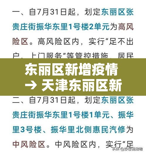 东丽区新增疫情 → 天津东丽区新增病例