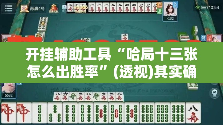开挂辅助工具“哈局十三张怎么出胜率”(透视)其实确实有挂