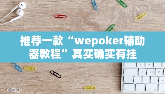 推荐一款“wepoker辅助器教程”其实确实有挂
