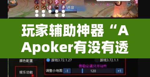 玩家辅助神器“AApoker有没有透视公共牌”(透视挂)辅助透视教程