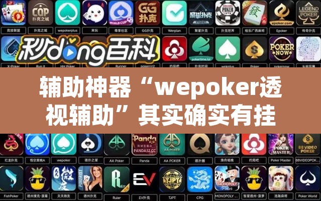 辅助神器“wepoker透视辅助”其实确实有挂