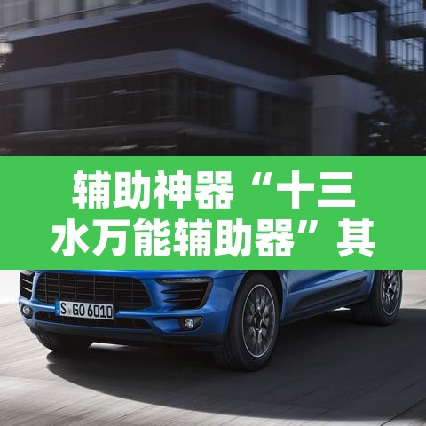 辅助神器“十三水万能辅助器”其实确实有挂
