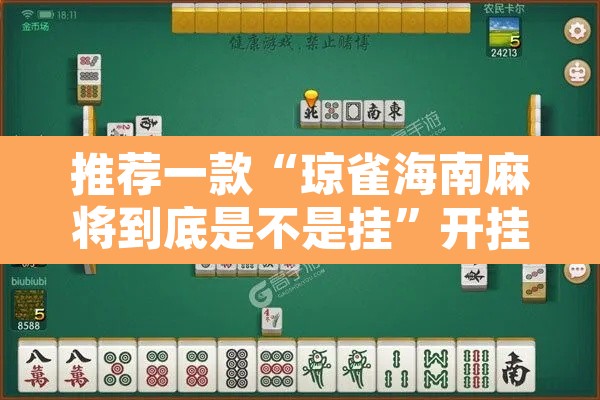 推荐一款“琼雀海南麻将到底是不是挂”开挂辅助脚本+详细开挂安装教程