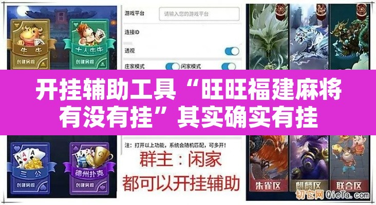 开挂辅助工具“旺旺福建麻将有没有挂”其实确实有挂