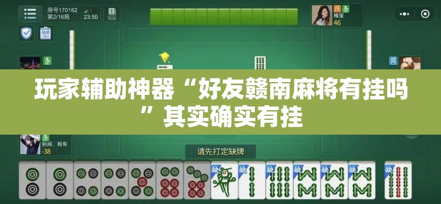 玩家辅助神器“好友赣南麻将有挂吗”其实确实有挂