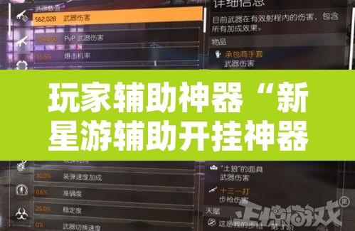 玩家辅助神器“新星游辅助开挂神器”其实确实有挂