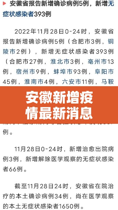 安徽新增疫情最新消息›安徽新增新冠肺炎最新消息