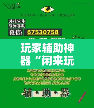 玩家辅助神器“闲来玩游戏确实能开挂”开挂辅助脚本+详细开挂安装教程