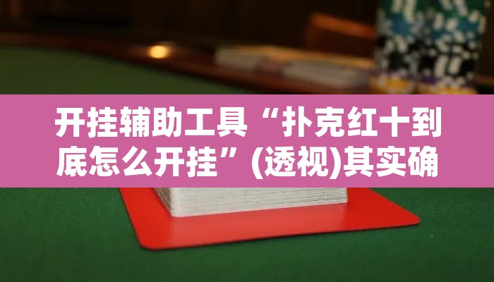 开挂辅助工具“扑克红十到底怎么开挂”(透视)其实确实有挂