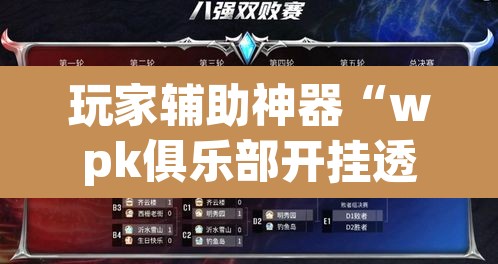 玩家辅助神器“wpk俱乐部开挂透视辅助挂	”其实确实有挂