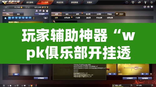 玩家辅助神器“wpk俱乐部开挂透视辅助挂”其实确实有挂