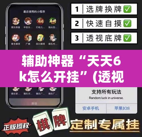 辅助神器“天天6k怎么开挂”(透视)其实确实有挂