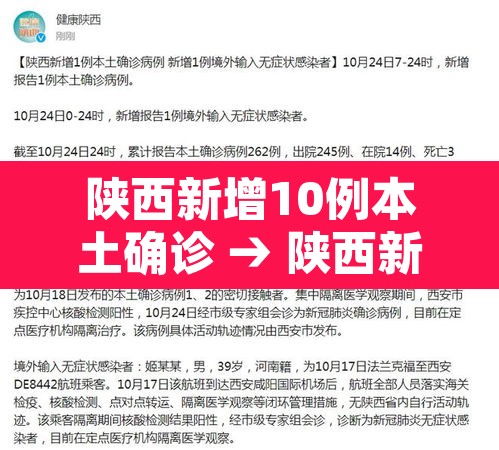 陕西新增10例本土确诊 → 陕西新增1本土病例 活动轨迹