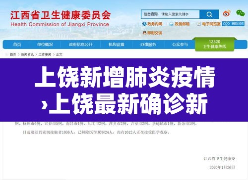 上饶新增肺炎疫情›上饶最新确诊新型肺炎
