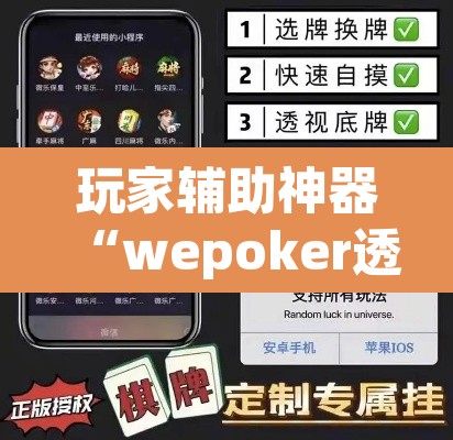 玩家辅助神器“wepoker透视大家辅助下载”(透视)其实确实有挂