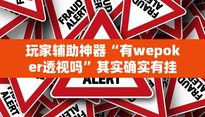 玩家辅助神器“有wepoker透视吗”其实确实有挂