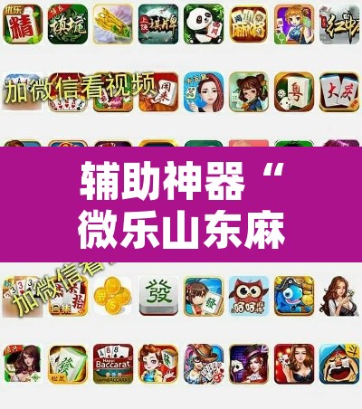 辅助神器“微乐山东麻将万能开挂器	”其实确实有挂