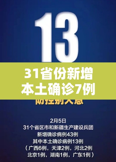 31省份新增本土确诊7例›31省份新增33例确诊其中本土19例