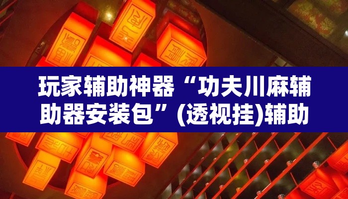 玩家辅助神器“功夫川麻辅助器安装包	”(透视挂)辅助透视教程