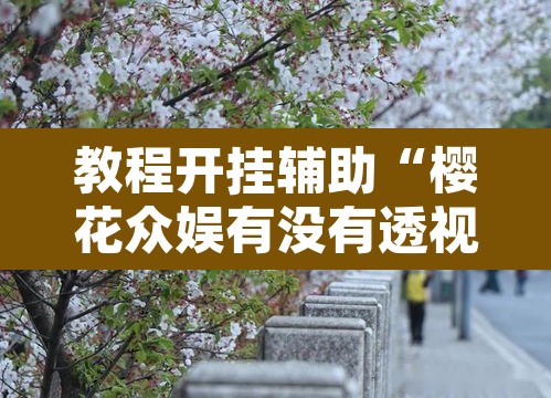 教程开挂辅助“樱花众娱有没有透视挂”其实确实有挂