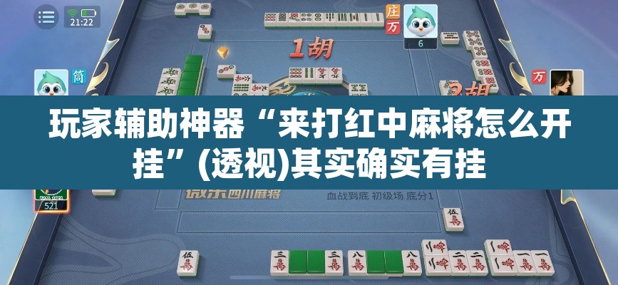 玩家辅助神器“来打红中麻将怎么开挂”(透视)其实确实有挂
