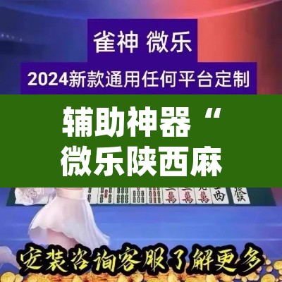 辅助神器“微乐陕西麻将免费开挂神器”(透视挂)辅助透视教程