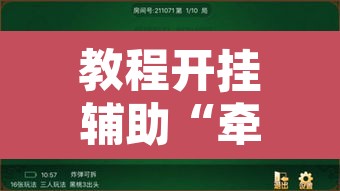 教程开挂辅助“牵手跑得快能不能开挂”开挂辅助脚本+详细开挂安装教程