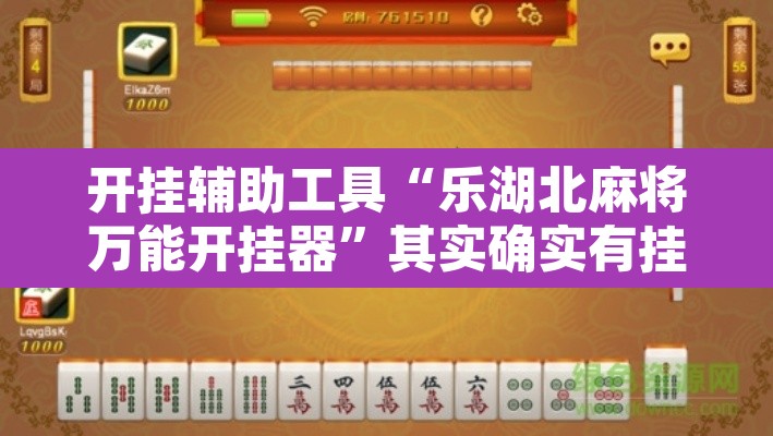 开挂辅助工具“乐湖北麻将万能开挂器	”其实确实有挂