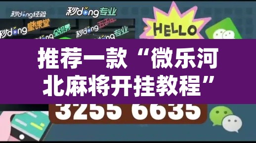 推荐一款“微乐河北麻将开挂教程	”(透视挂)辅助透视教程