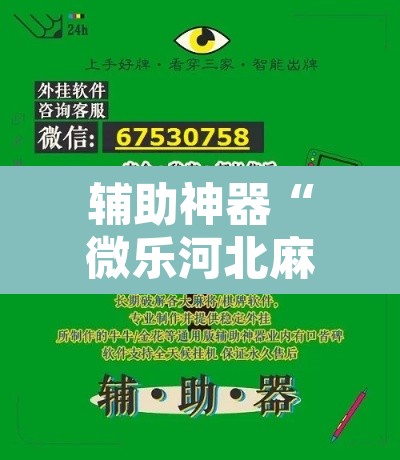 辅助神器“微乐河北麻将万能挂免费下载”其实确实有挂