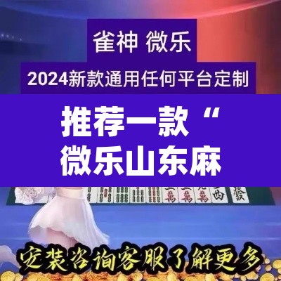 推荐一款“微乐山东麻将万能开挂器通用版”(透视挂)辅助透视教程