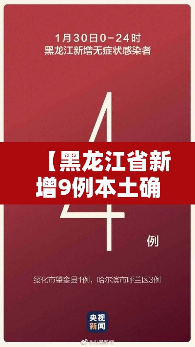 【黑龙江省新增9例本土确诊,黑龙江省新增9例本土确诊病例】