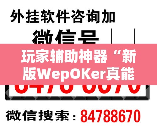 玩家辅助神器“新版WepOKer真能买到挂吗”其实确实有挂