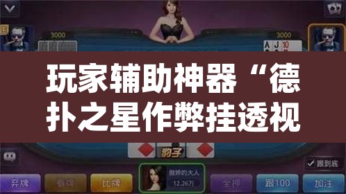 玩家辅助神器“德扑之星作弊挂透视辅助挂”(透视)其实确实有挂