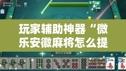 玩家辅助神器“微乐安徽麻将怎么提高胜率”(透视)其实确实有挂
