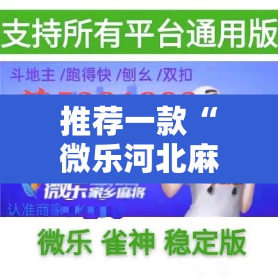 推荐一款“微乐河北麻将万能开挂器免费通用版”其实确实有挂
