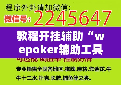 教程开挂辅助“wepoker辅助工具”(透视挂)辅助透视教程