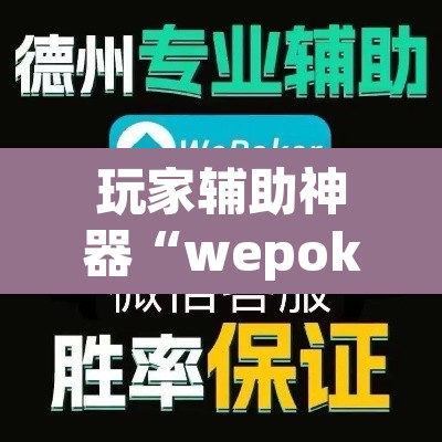 玩家辅助神器“wepoker开挂辅助软件”开挂辅助脚本+详细开挂安装教程
