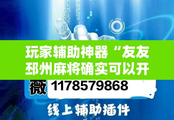 玩家辅助神器“友友邳州麻将确实可以开挂	”(透视)其实确实有挂