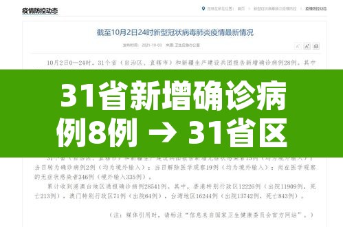 31省新增确诊病例8例 → 31省区市新增确诊病例82例