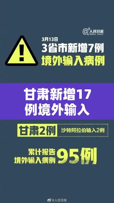 甘肃新增17例境外输入—（疫情最新数据甘肃境外输入）