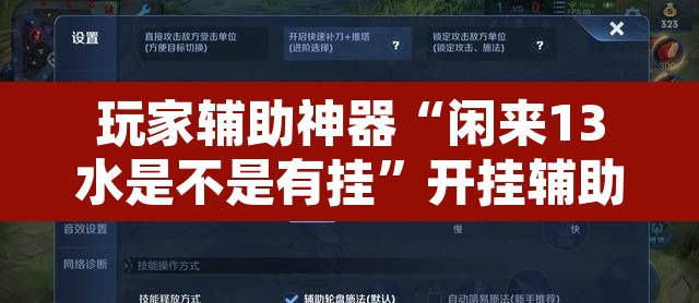 玩家辅助神器“闲来13水是不是有挂	”开挂辅助脚本+详细开挂安装教程