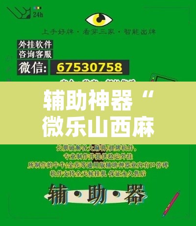 辅助神器“微乐山西麻将有挂吗”开挂辅助脚本+详细开挂安装教程